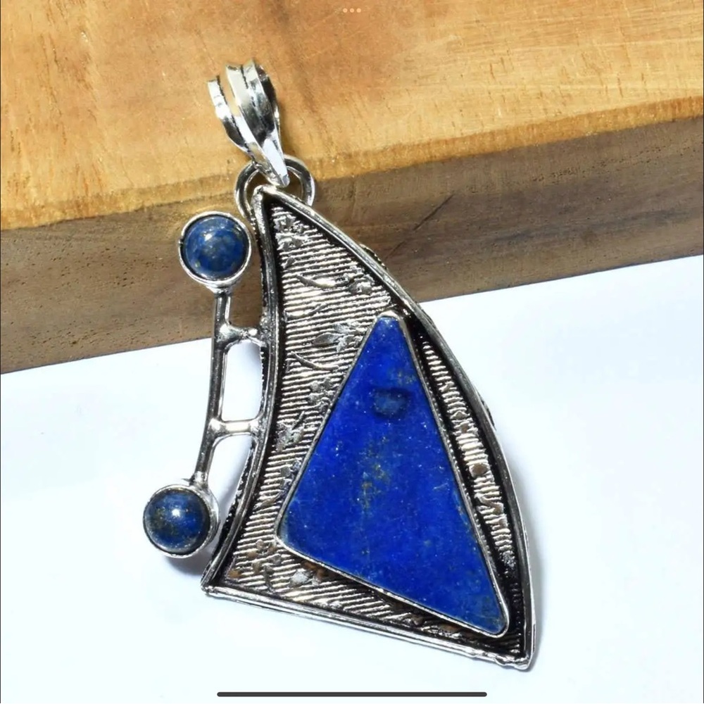 Modern Lapis Pendant